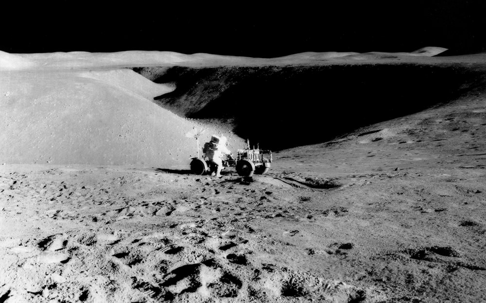 Lunar Rover. Hadley-rille-apollo-15